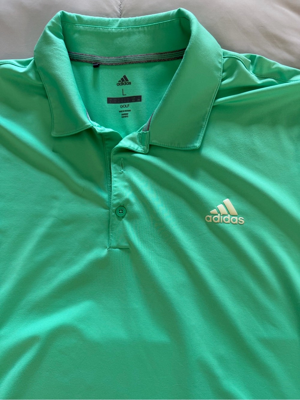 adidas Men’s Mint Green Performance Polo